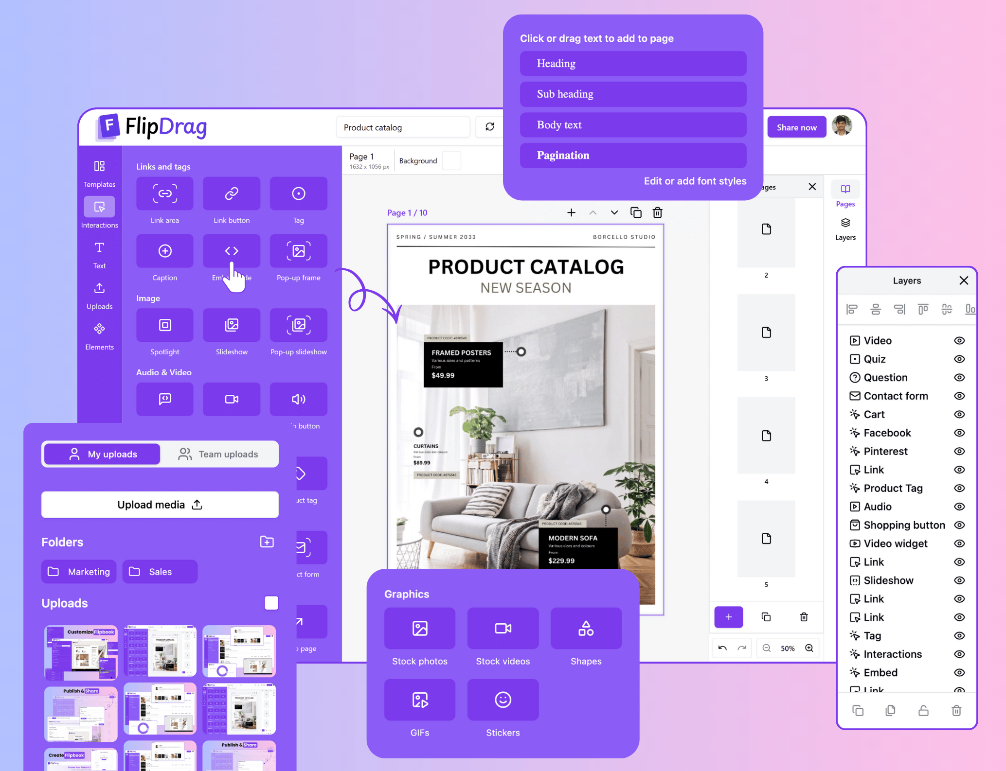 Logo management - Branding preview